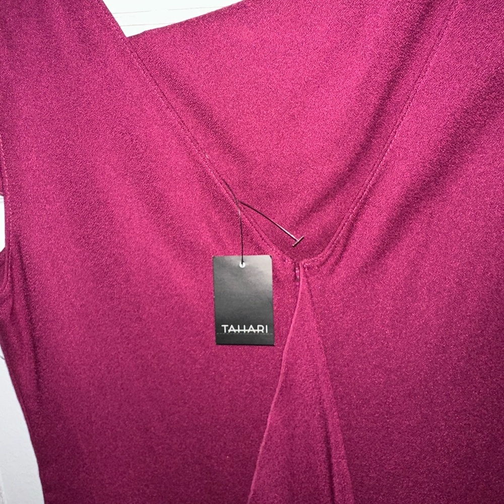 NWT Tahari Ruffle Sheath Dress Cocktail - Picture 5 of 7